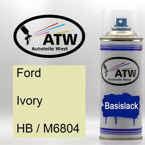 Ford, Ivory, HB / M6804: 400ml Sprühdose, von ATW Autoteile West.